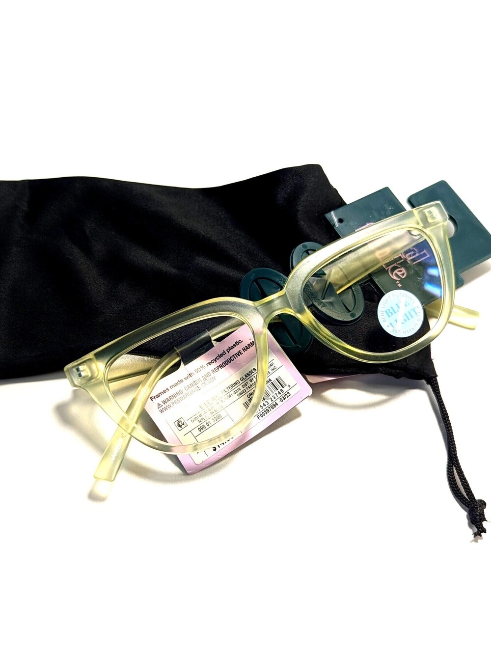 Wild Fable Blue Light Filtering Glasses For Screen Use Recycled Plastic With Bag